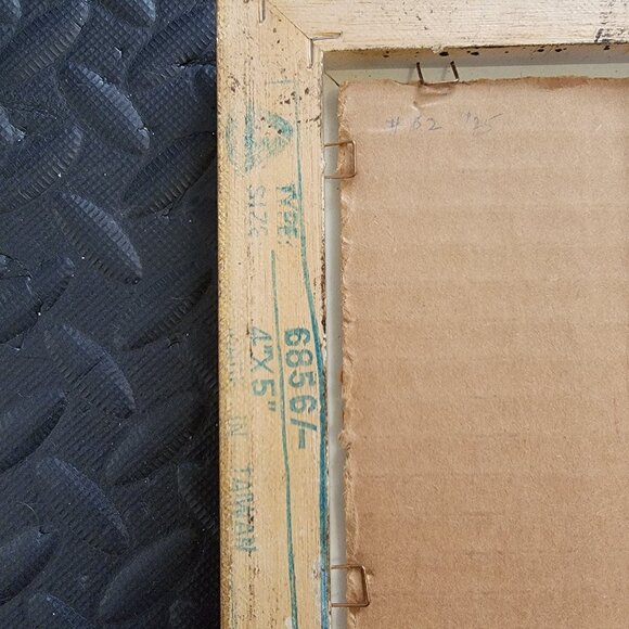 Winter Ski Scene Enamel on Copper Artwork By Jean Lucey, Framed & Signed, 7"x6" - Picture 13 of 16